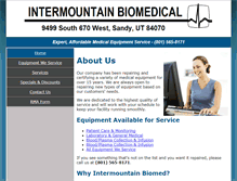 Tablet Screenshot of intermountainbiomed.com